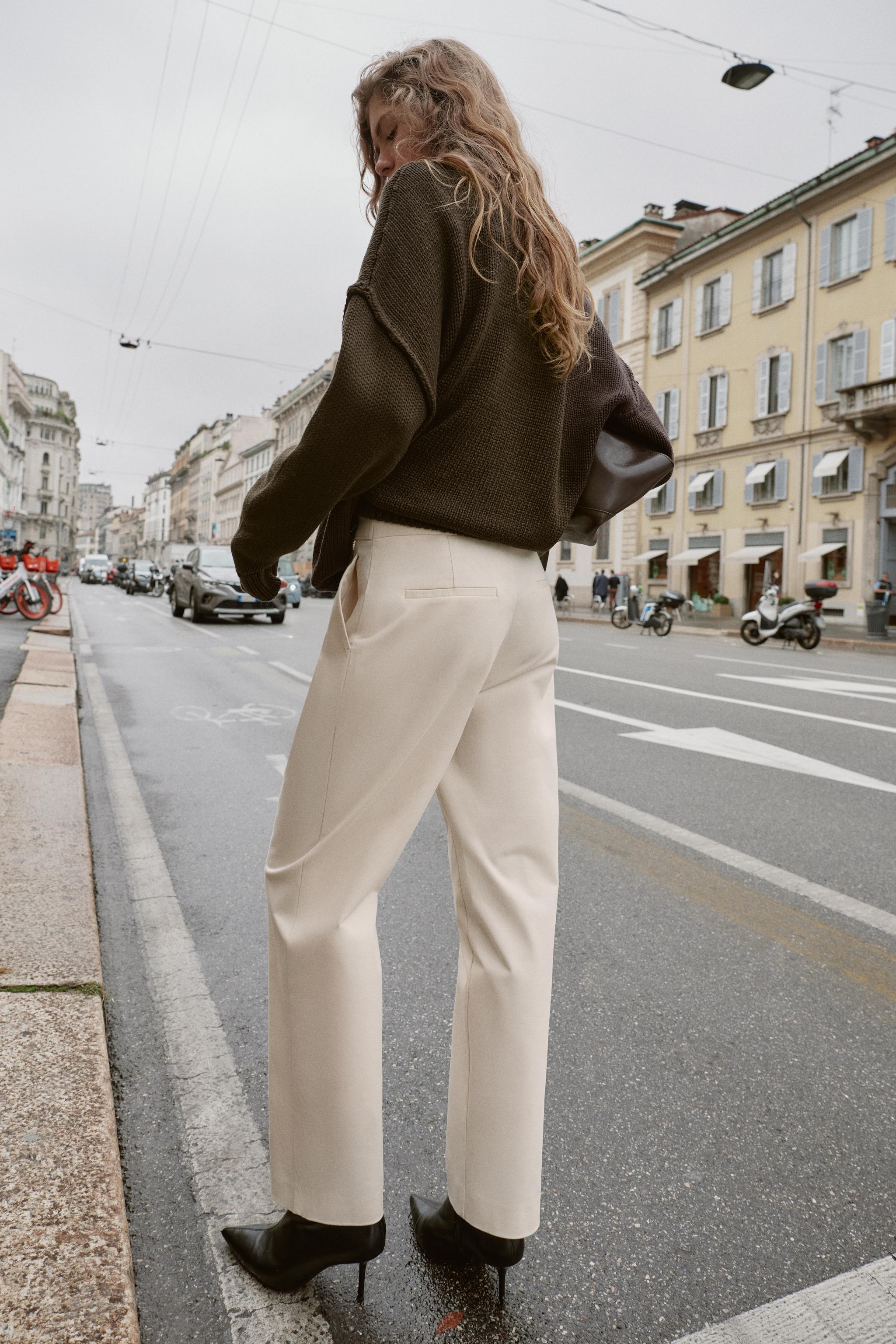 TAPERED PANTS WITH WAIST BUTTONS